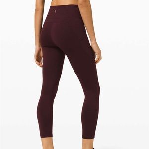 NWT lululemon Invigorate HR 25” tight - Heathered Cassis